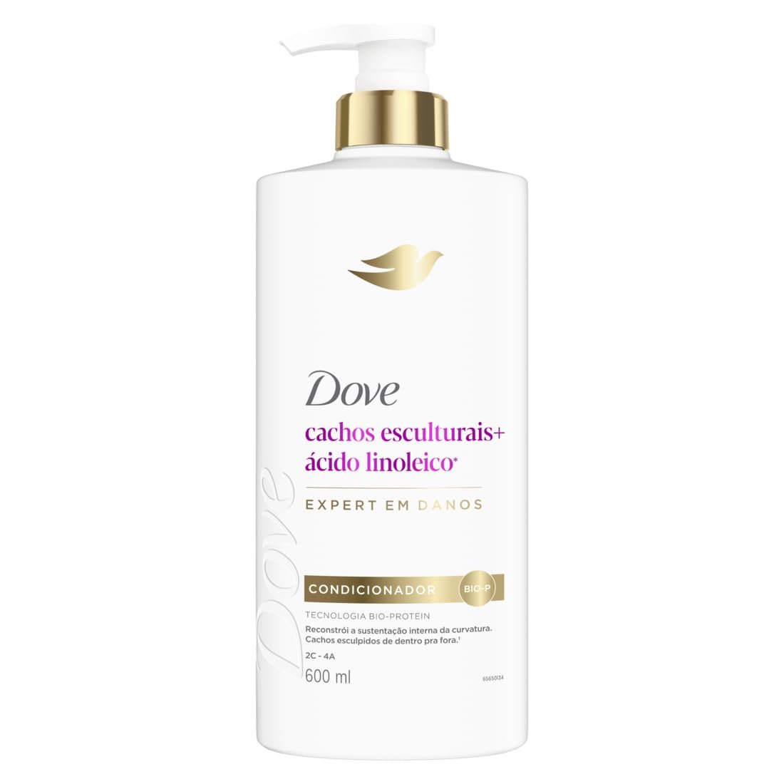 Dove Condicionador Restaurador Cachos Esculturais + Ácido Linoleico 600ml