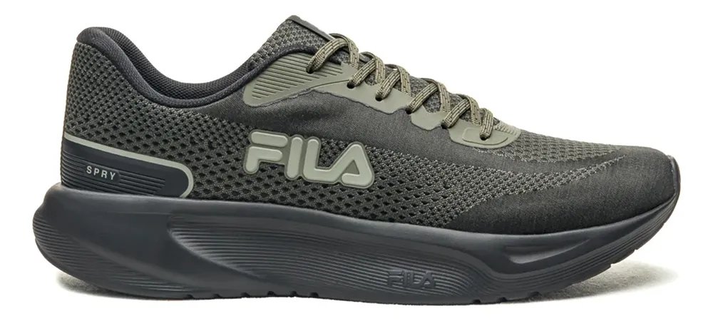 Tênis Fila Masculino Spry Esportivo Treino Corrida Academia Oliva/verde/preto Mesh 40