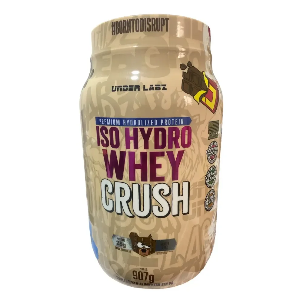 Isohydro Whey Crush Pote 907g Under Labz Chocobear Chocolate