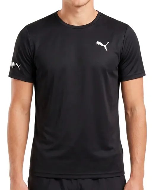 Camiseta Puma Masculina Térmica Manga Curta Proteção Uv 50+
