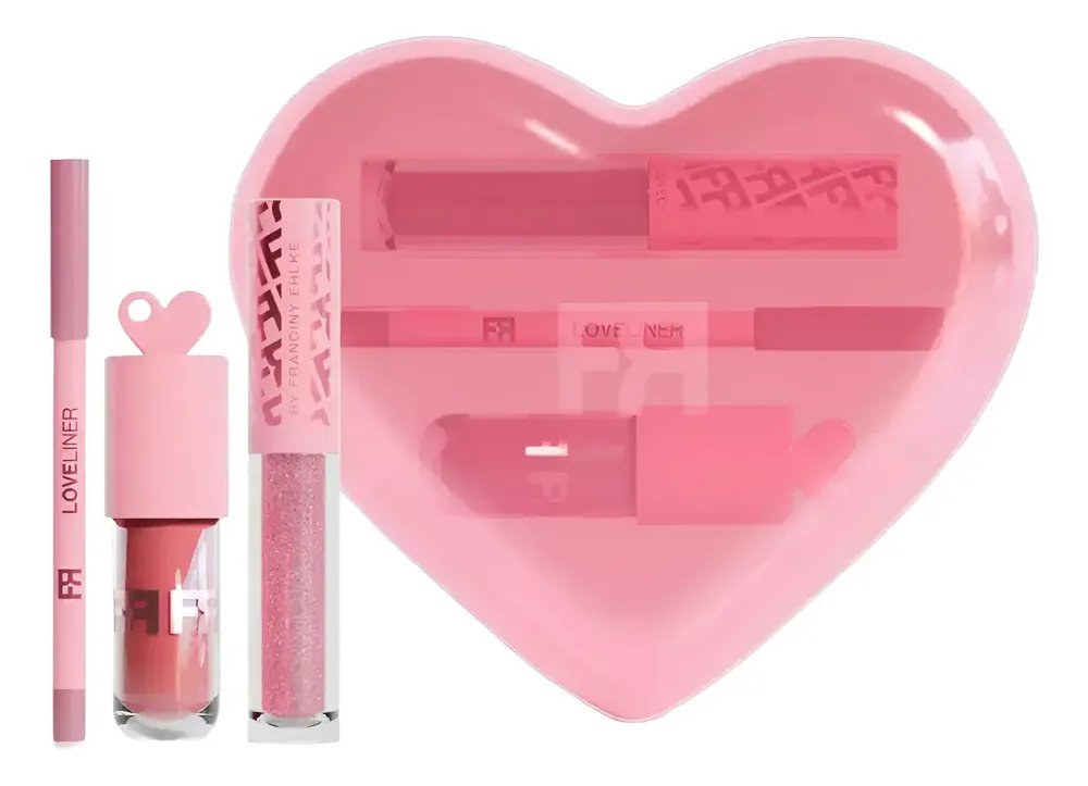 Kit Fran Love Kit Gloss Labial E Lápis Labial By Franciny