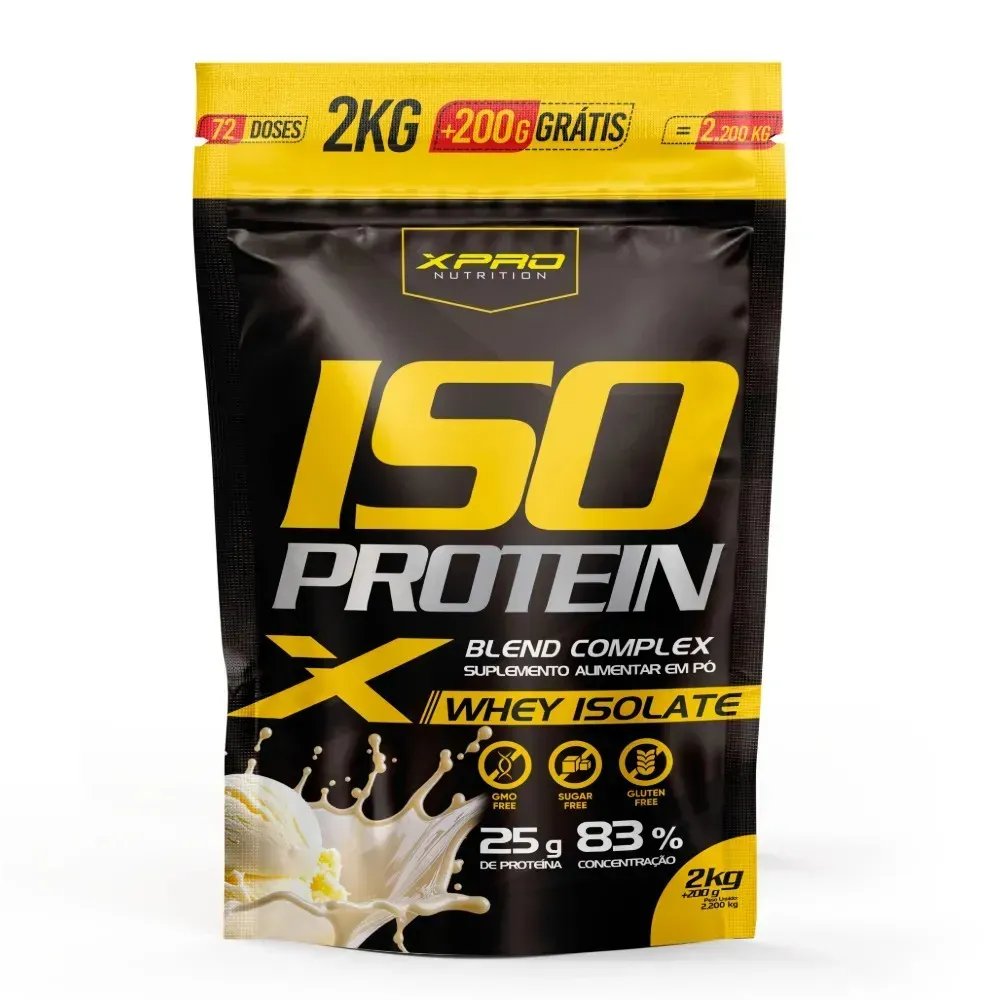 Whey Protein Isolado Iso Blend Complex Zero Açucar Baunilha 2.200kg Xpro Nutrition
