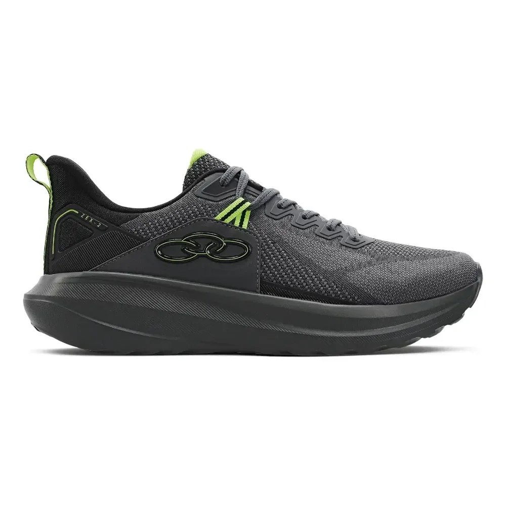Tênis Masculino Olympikus Zex 2 Chumbo/preto Liso 40 Br