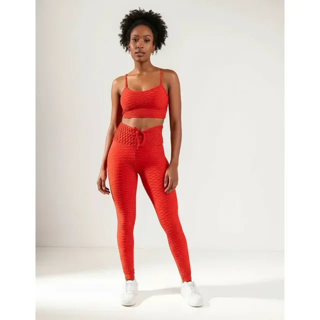 Conjunto Academia Legging Empina Bumbum E Top Bojo Bolha