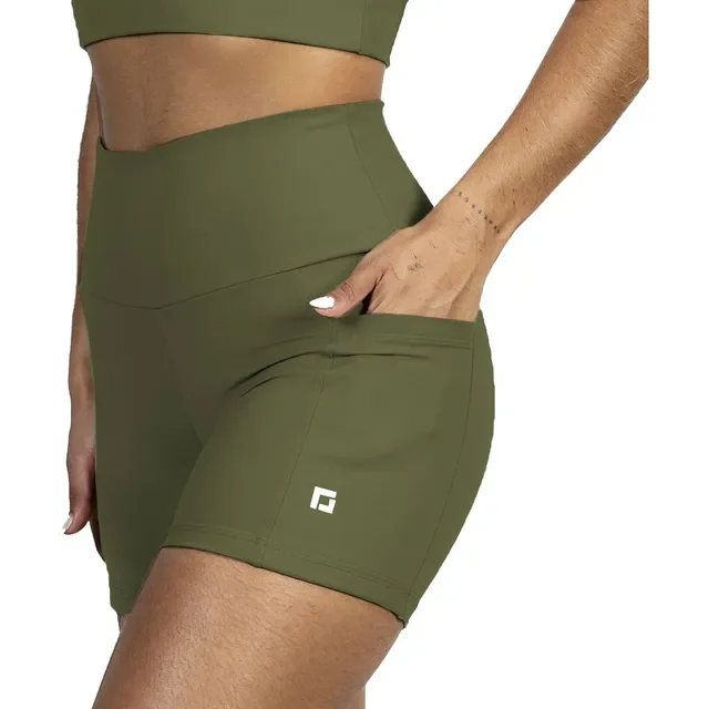 Shortinho Para Corrida Academia Feminino Com Bolsos