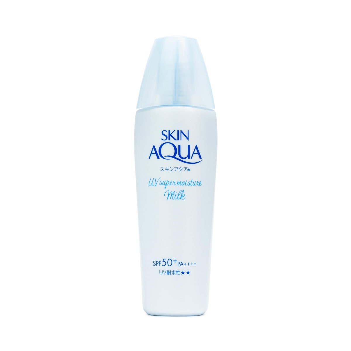SKIN AQUA® Super Moisture Milk 40g - Protetor Solar Facial sem cor FPS50 com Ácido Hialurônico e Textura Leve