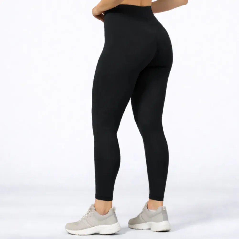 Calça Legging Academia Realça Curvas Selene Original Confort Preto Liso Liso G