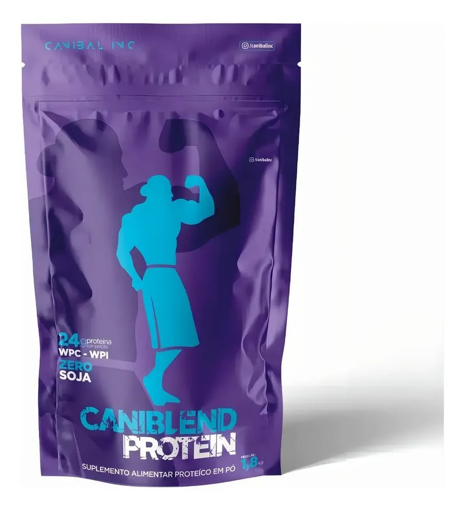 Caniblend Protein 1,8kg - Canibal Inc Sabor Leite
