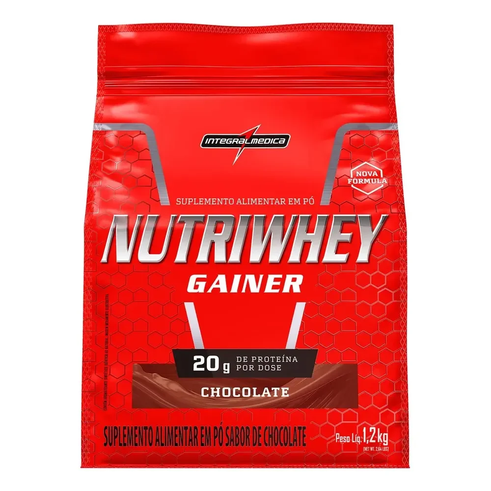 Nutriwhey Gainer 1,2 Kg Chocolate - Integralmédica Chocolate