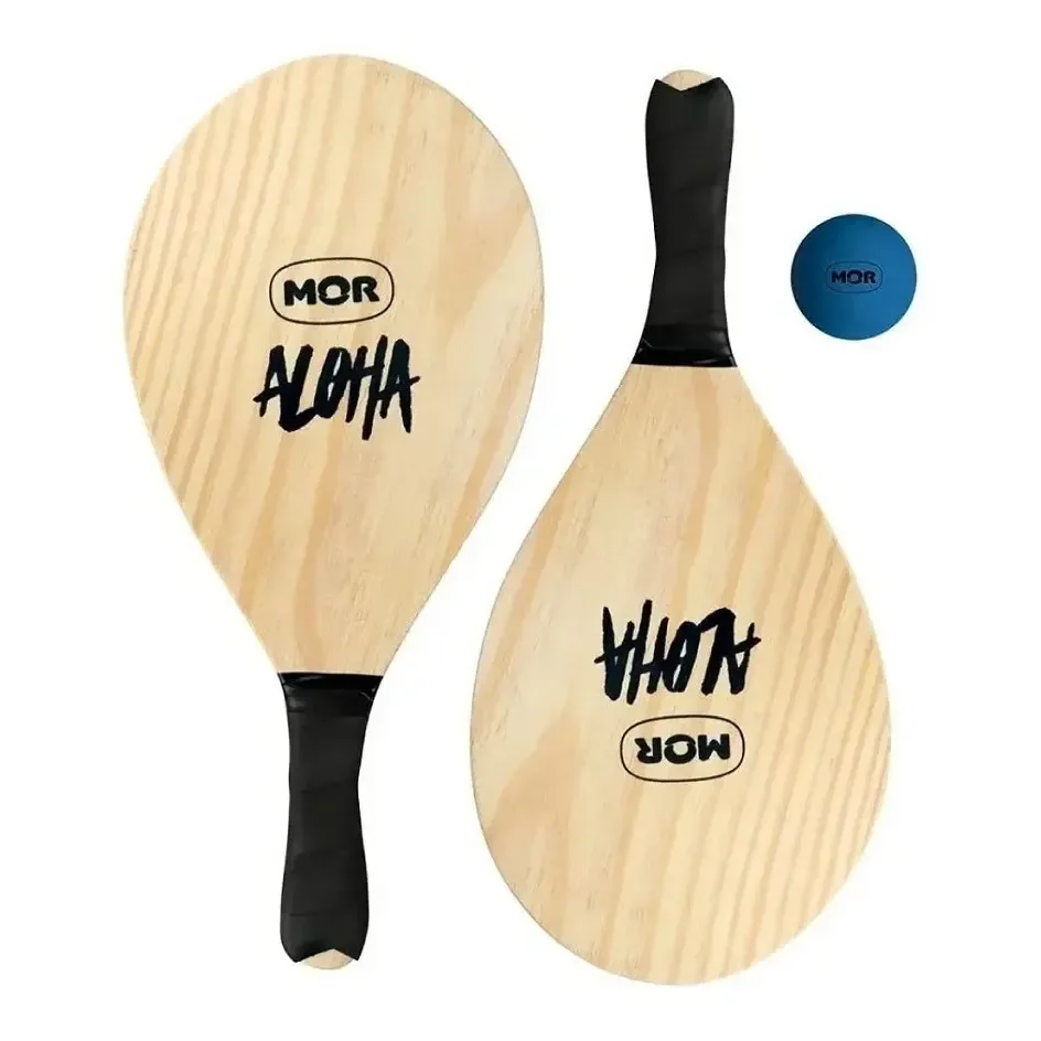 Frescobol De Madeira Aloha 3699 - Mor