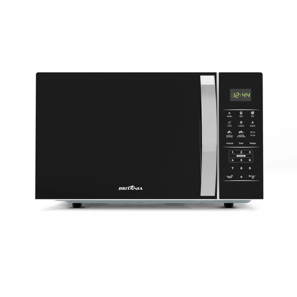 Micro-ondas Britânia 28L Espelhado Pintura Limpa Fácil BMO30