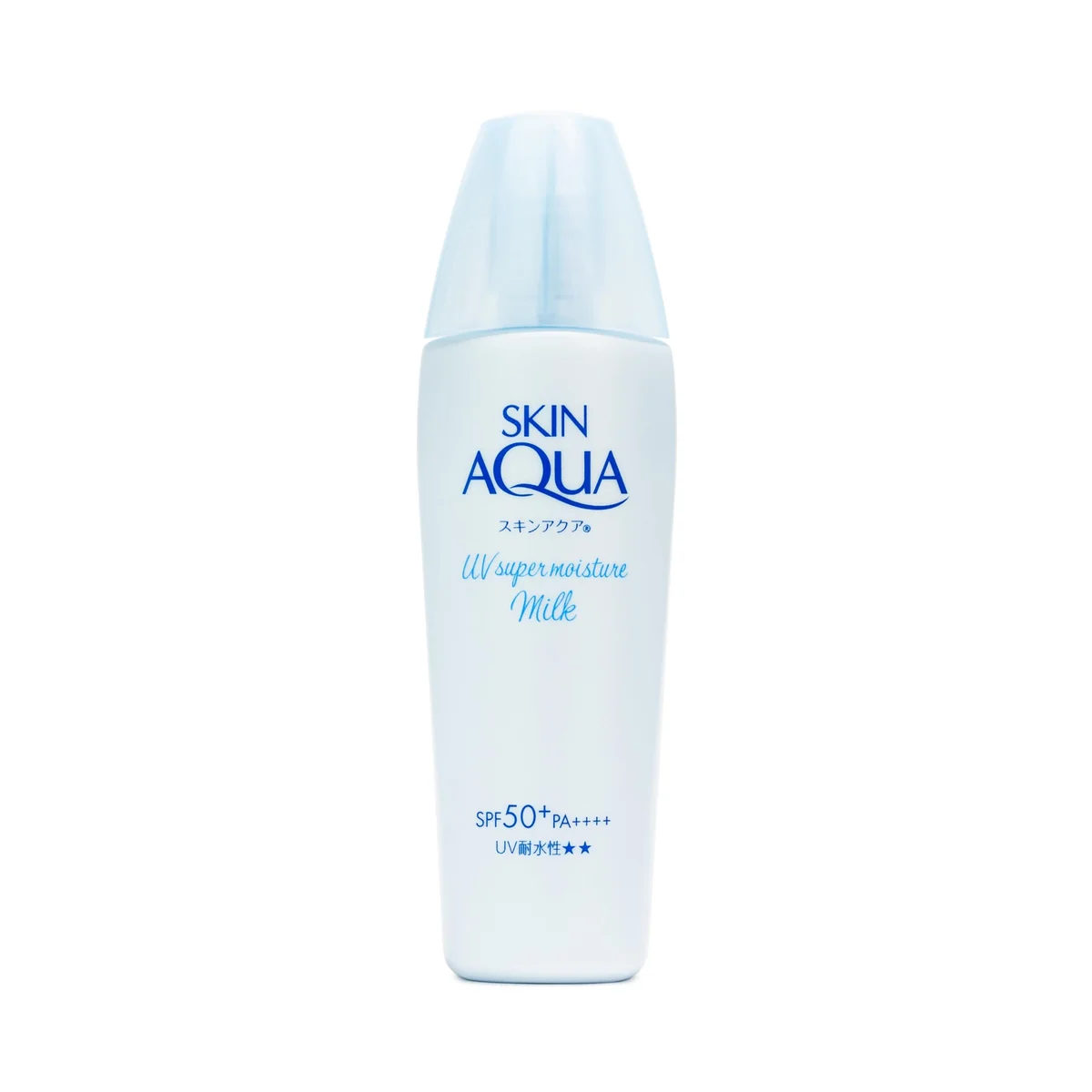 SKIN AQUA® Super Moisture Milk 40g - Protetor Solar Facial sem cor FPS50 com Ácido Hialurônico e Textura Leve