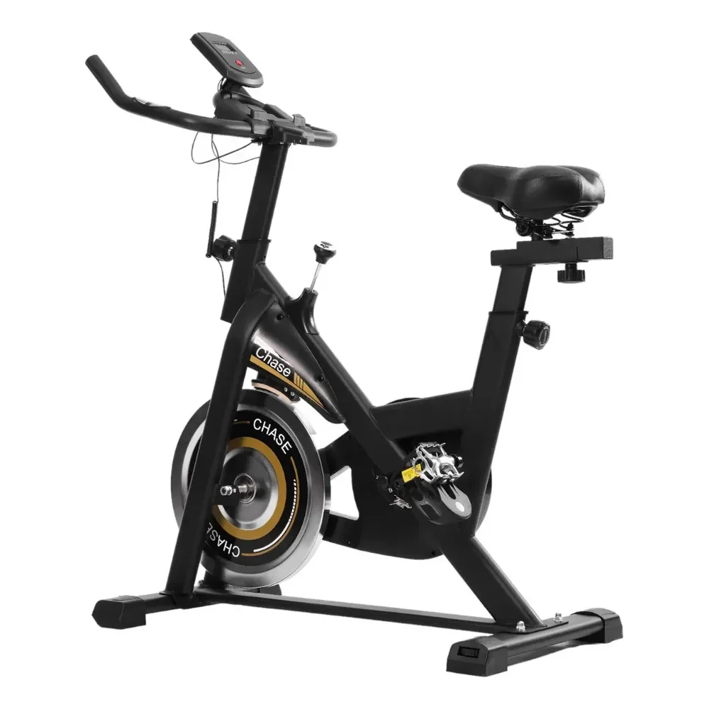 Bicicleta Ergométrica Spinning Mecanica 5kg Chase Odin Fit Preto