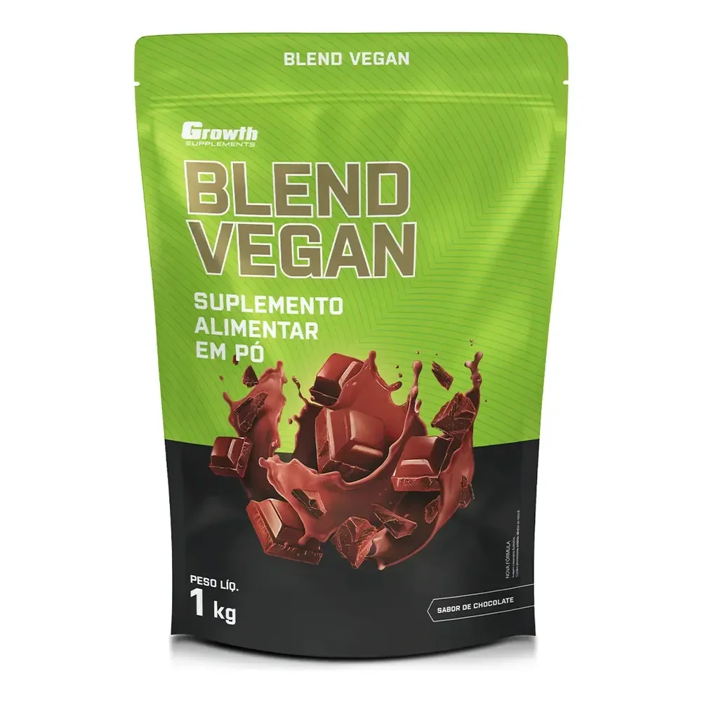 Blend Vegan (proteína Vegana) 1kg Growth Supplements - Sabor Chocolate