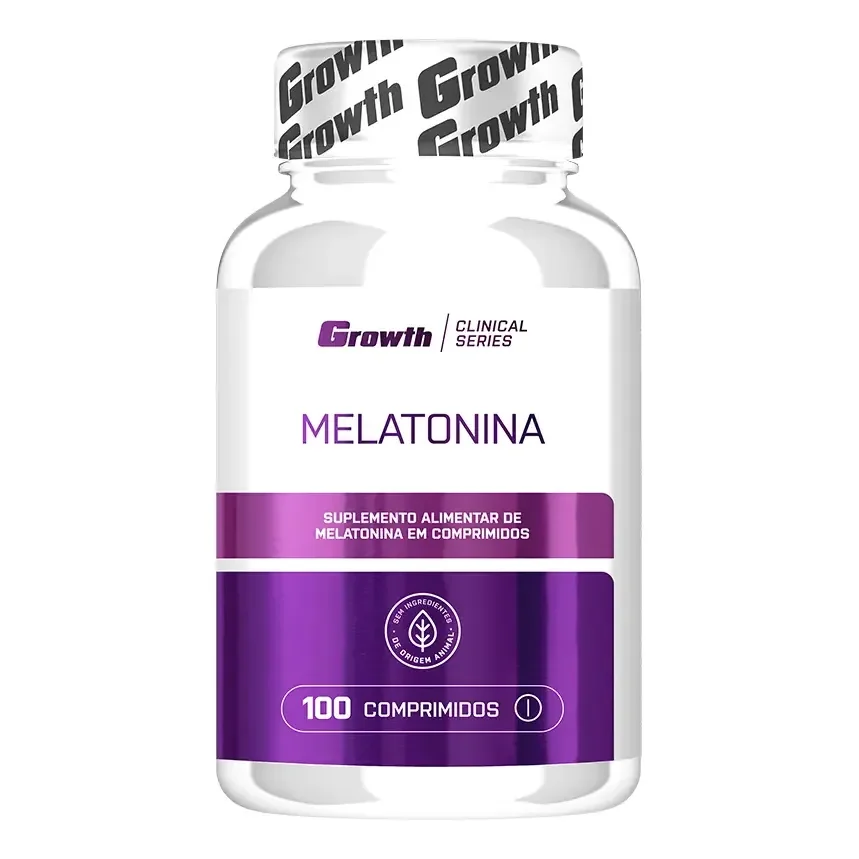 Melatonina (0.21mg) 100 Comprimidos Growth Supplements - Sem Sabor Natural