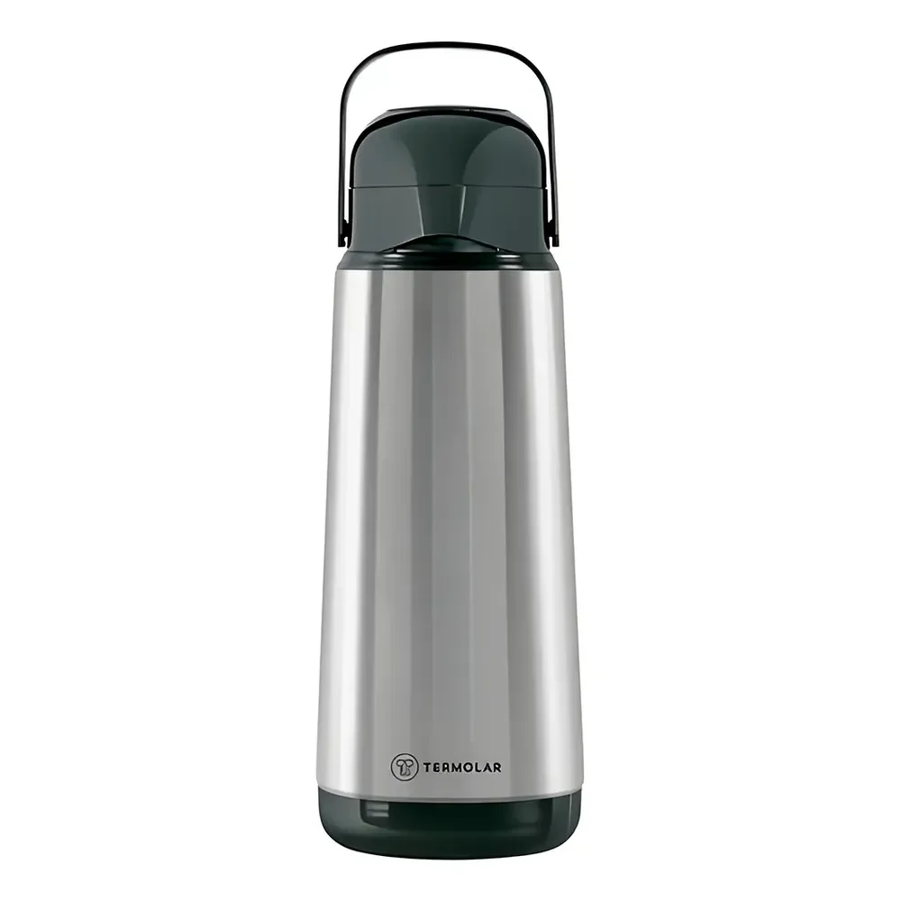 Garrafa Termica Lumina 9751 Termolar - 1 Litro - Aço Inox Prateado