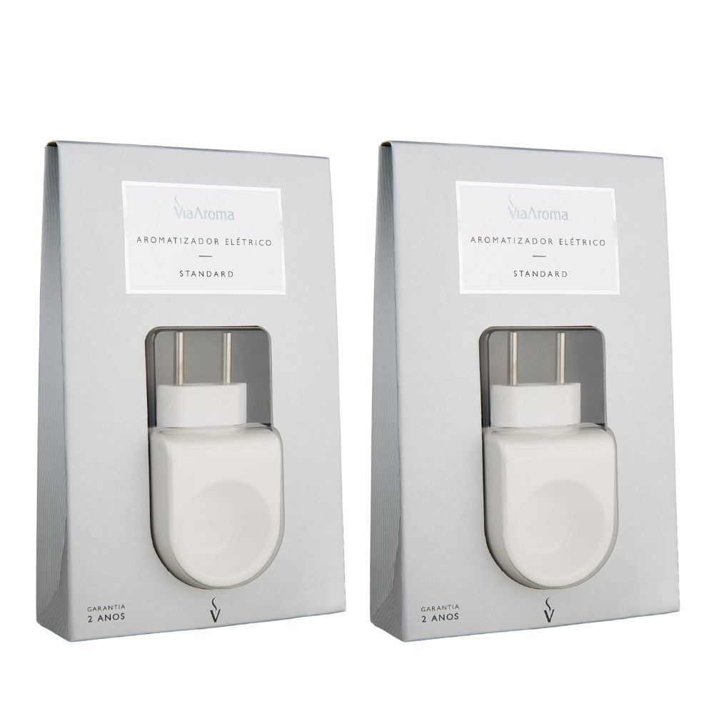 Kit 2 Aromatizadores Elétricos Standard Via Aroma Bivolt