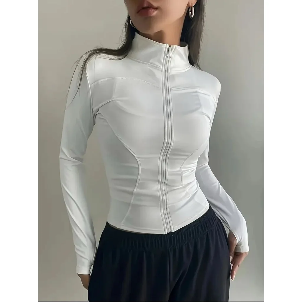 blusa manga longa gola alta academia suplex dia a dia inverno moda 2025