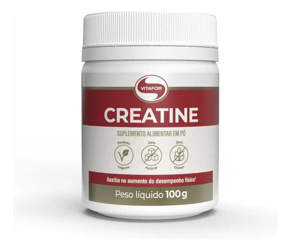 Creatina Monohidratada Creatine Sem Sabor 100g Vitafor