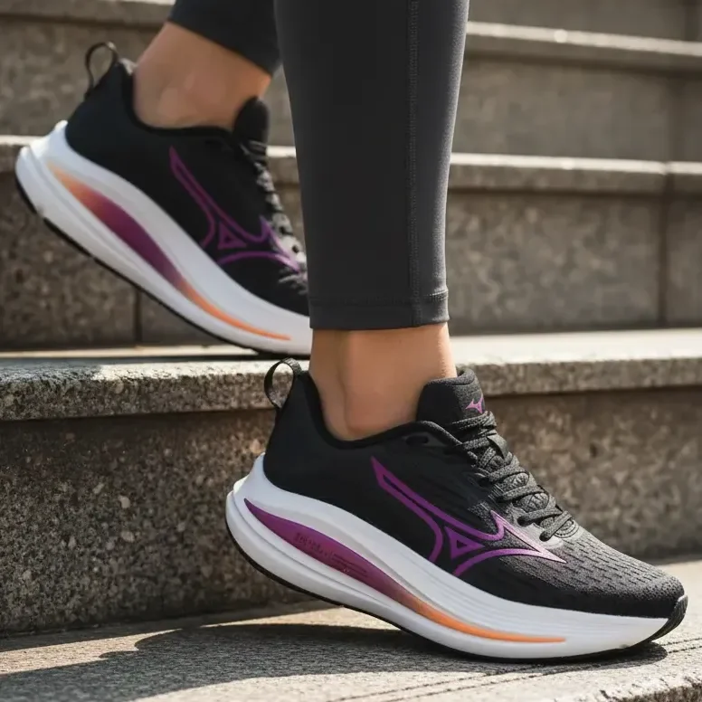 Tênis Mizuno Neo Aura Feminino De Corrida Original Preto 36