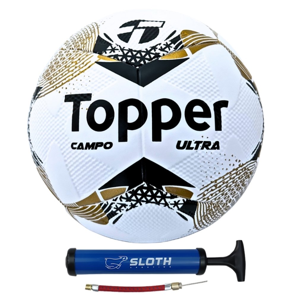 Bola de Futebol de Campo Topper Ultra Dupla Colagem + Bomba
