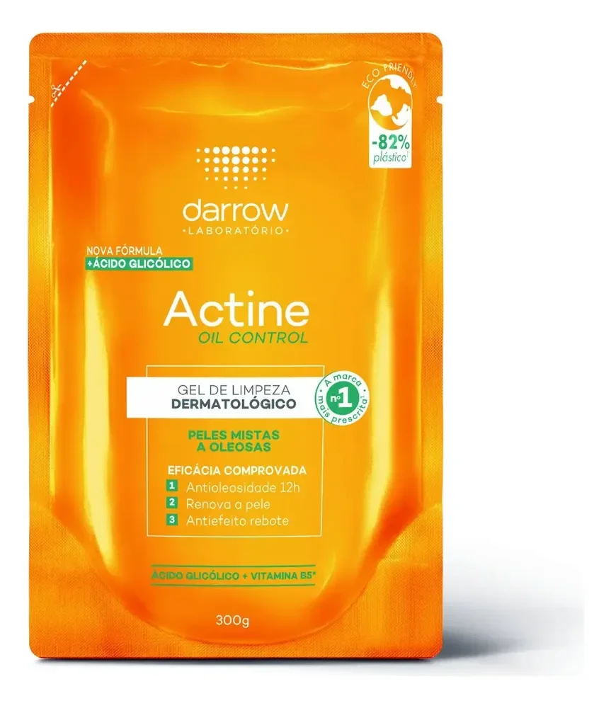 Gel De Limpeza Actine Oil Control Em Refil 300g Darrow Oleosa Dia/noite