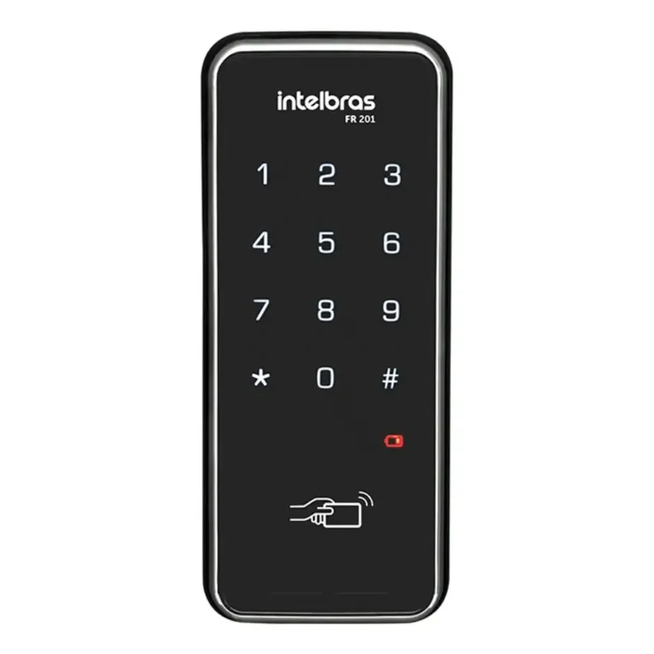 Fechadura Digital De Sobrepor Fr201 Preto Intelbras Preto/prateado