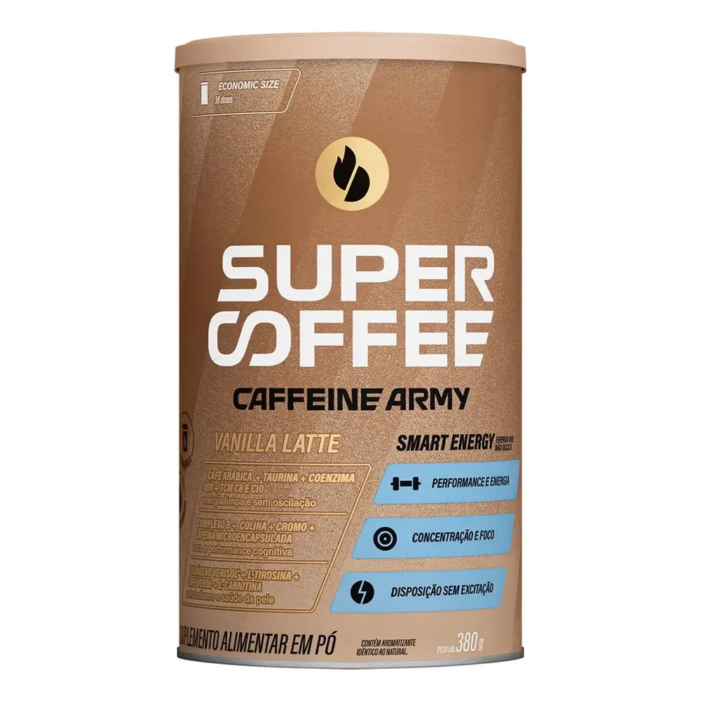 Supercoffee Vanilla Latte - Economic Size (380g) - Caffeine Army Baunilha
