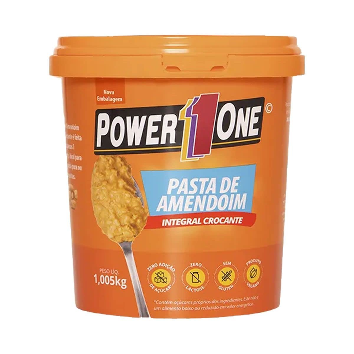 Pasta de Amendoim Crocante (1,005kg), Power One