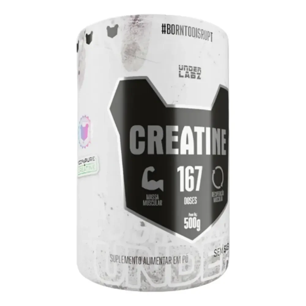 Creatine Borntodisrupt Pote Com 500g Under Labz Sem Sabor