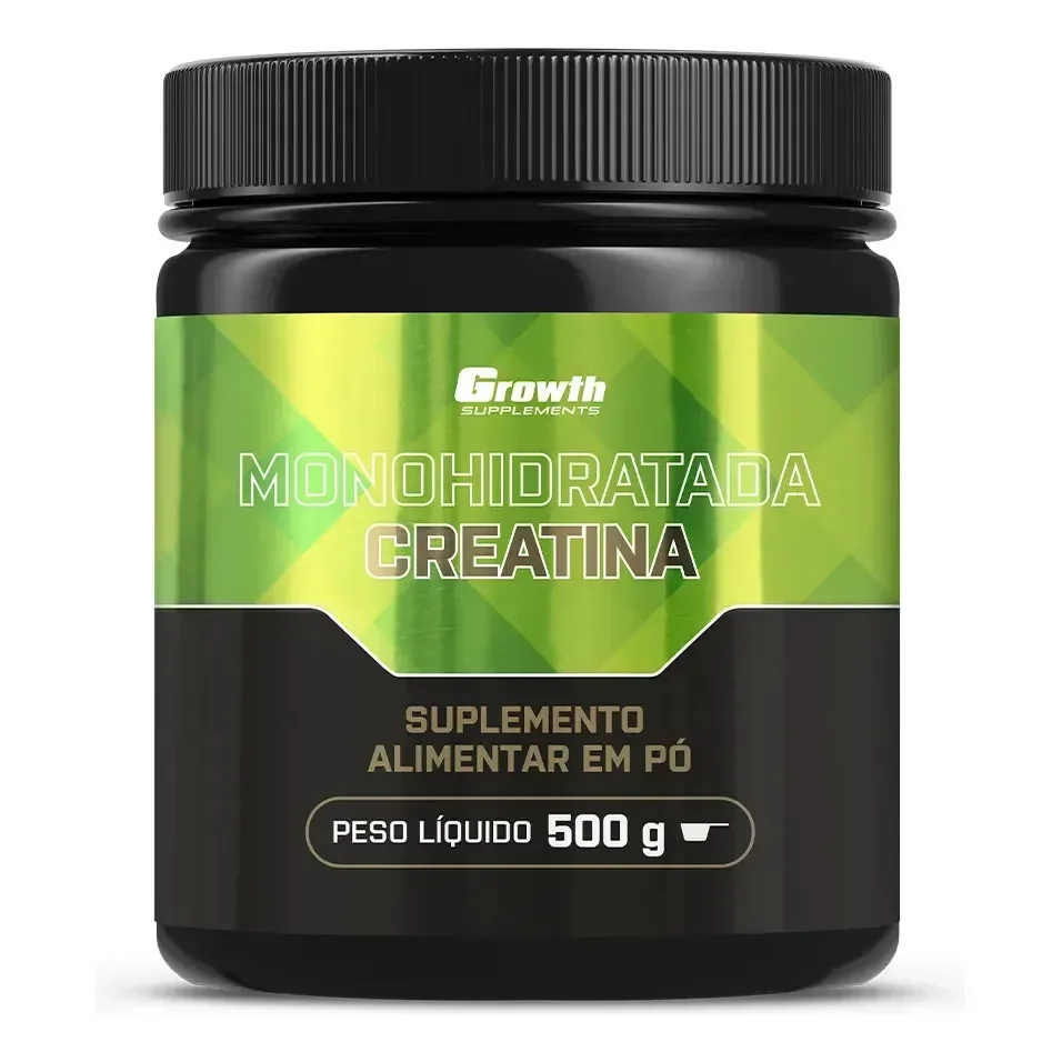 Creatina Monohidratada 500g Growth Supplements - Sem Sabor em Pó