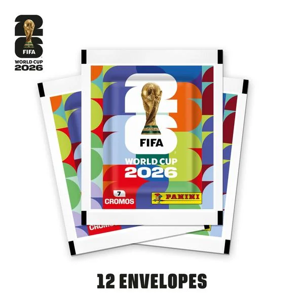 Blister com 12 Pacotes de Figurinhas Copa do Mundo FIFA 2026