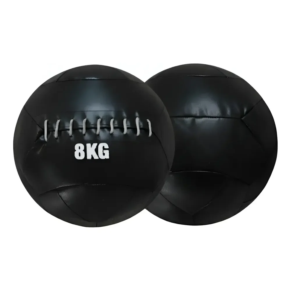 Bola 8kg Funcional Para Crossfit E Treinos Wall Ball Preto