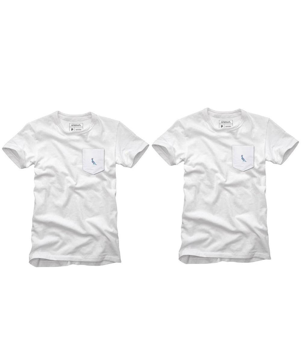 Kit 2 Camisetas Bolso Cb Pica-pau Xadrez Reserva Pai