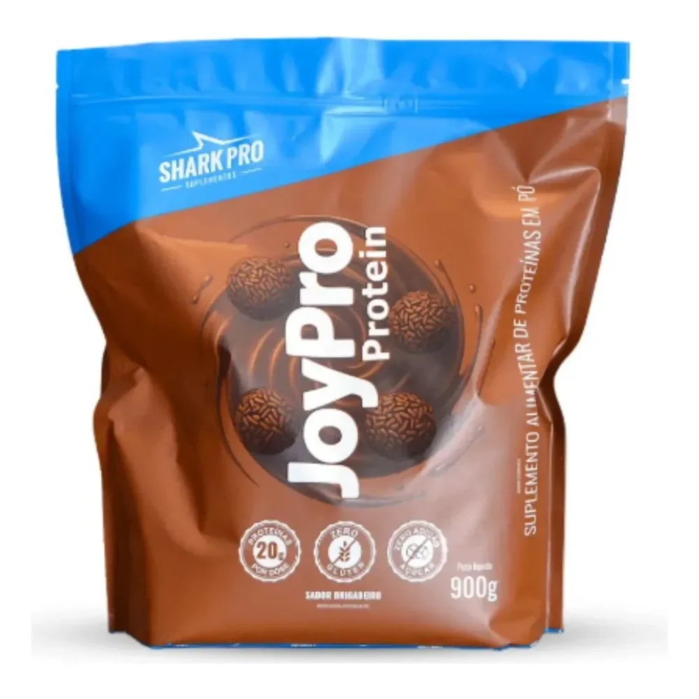 Whey Protein Joypro Brigadeiro Refil 900g - Shark Pro Brigadeiro Brigadeiro
