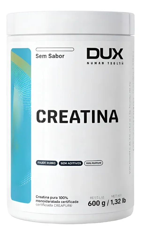 Creatina Monohidratada Dux Human Health 600g Sem Sabor