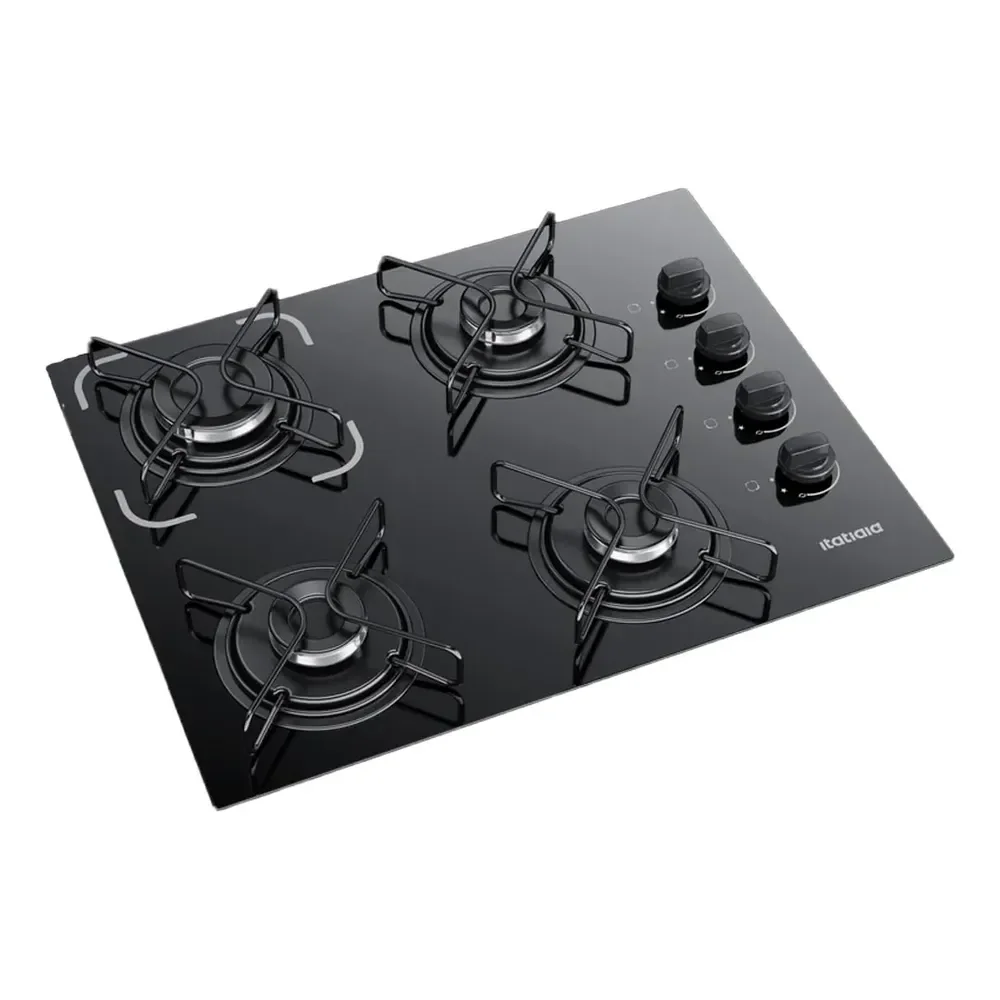 Cooktop Fogão Itatiaia Essencial 4 Bocas Bivolt Preto Preto 127/220v