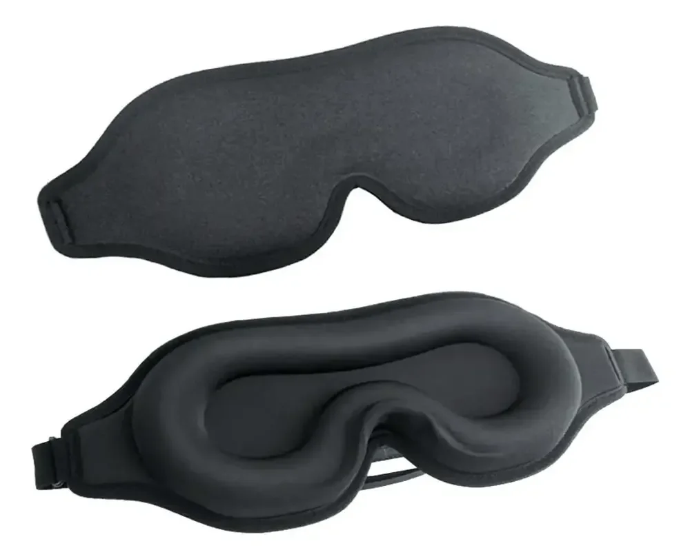 Mascara De Dormir Tapa Olho 3d Blackout Super Confortável Preto Mascara Sono Dormir