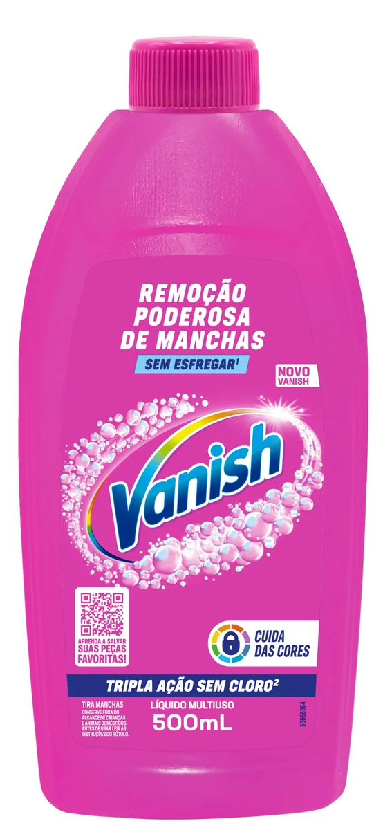 Tira Manchas Vanish Líquido Multiuso para roupas coloridas 500ml | Sem Cloro