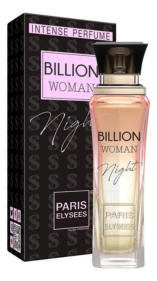 Perfume Billion Woman Night Paris Elysees Feminino Intense 100ml