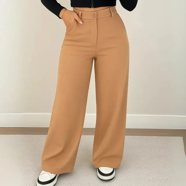 Calça Feminina Pantalona Alfaiataria Versatil Linha Premium