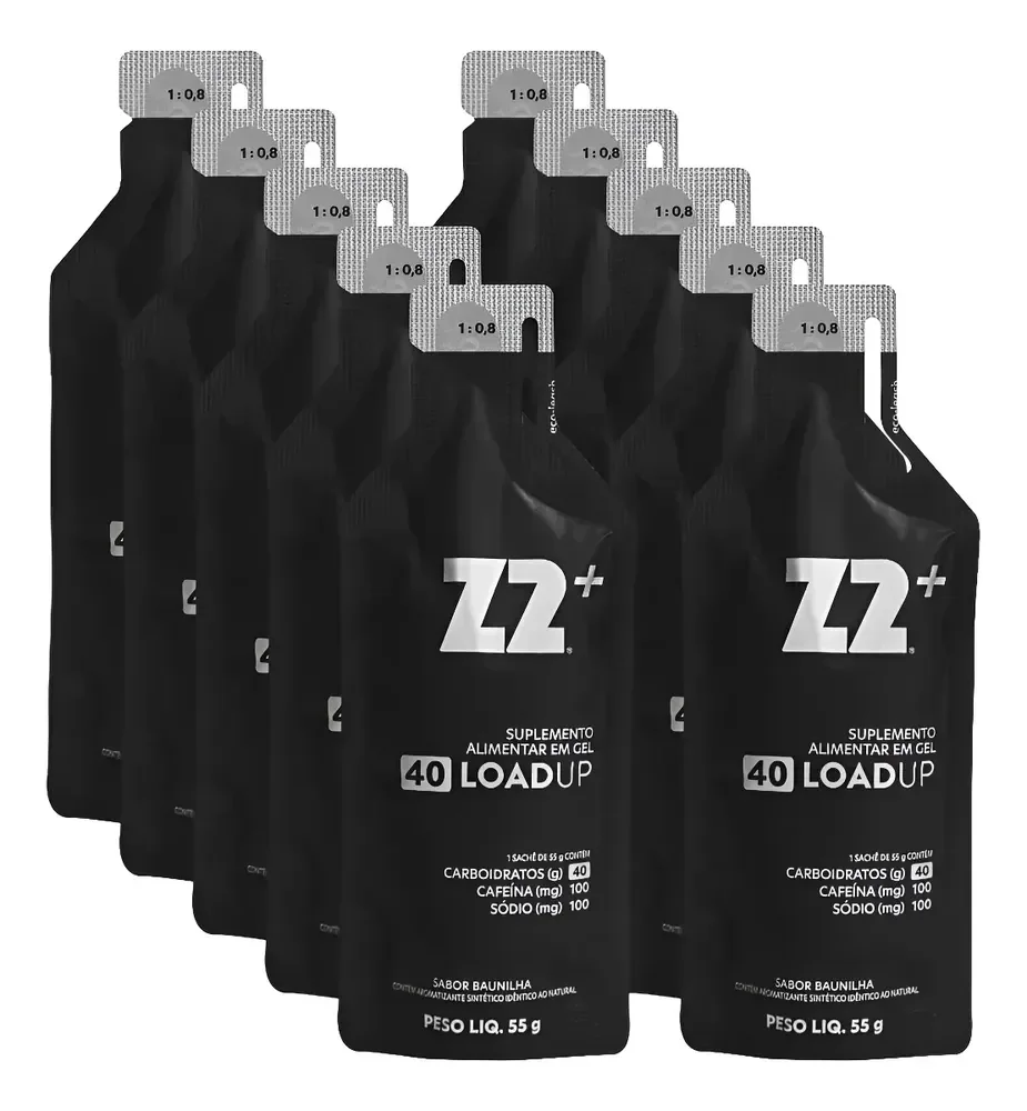 Energy Gel Z2+ Original Caf 40 Carb Box 10uni Sachê 55g Original
