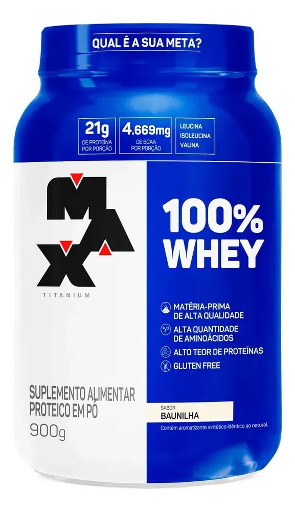 100% Whey Protein Concentrado 900g Baunillha