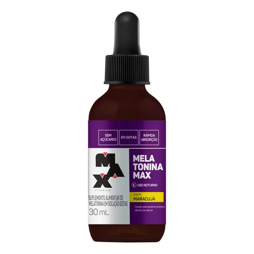 Melatonina 30ml Max Titanium Sabor Maracujá