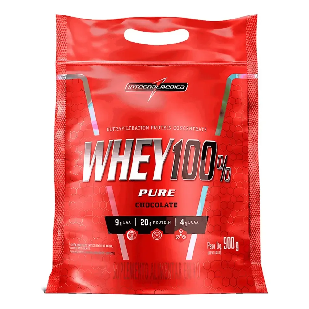 Integralmédica Whey 100% Whey Protein Whey 100% Pure Pó Chocolate