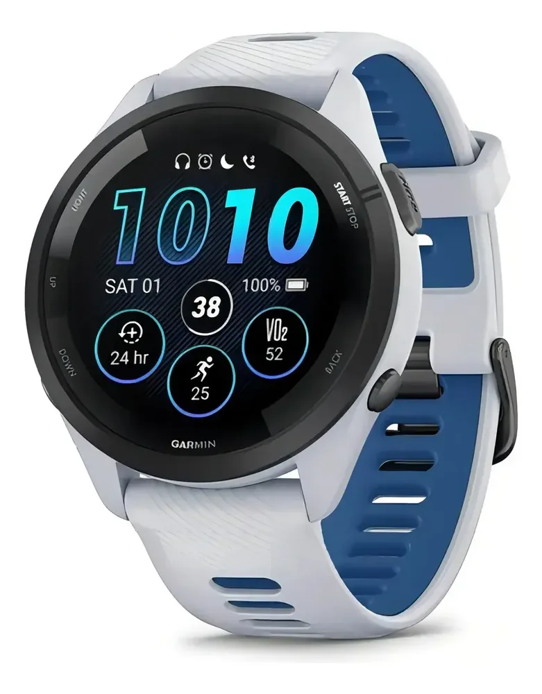 Relógio Garmin Forerunner 265 Amoled branco 46 mm