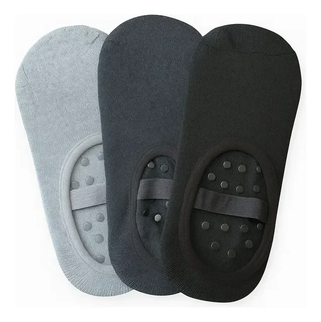 Kit 06 Meias Sapatilha Feminina Antiderrapante Pilates Yoga