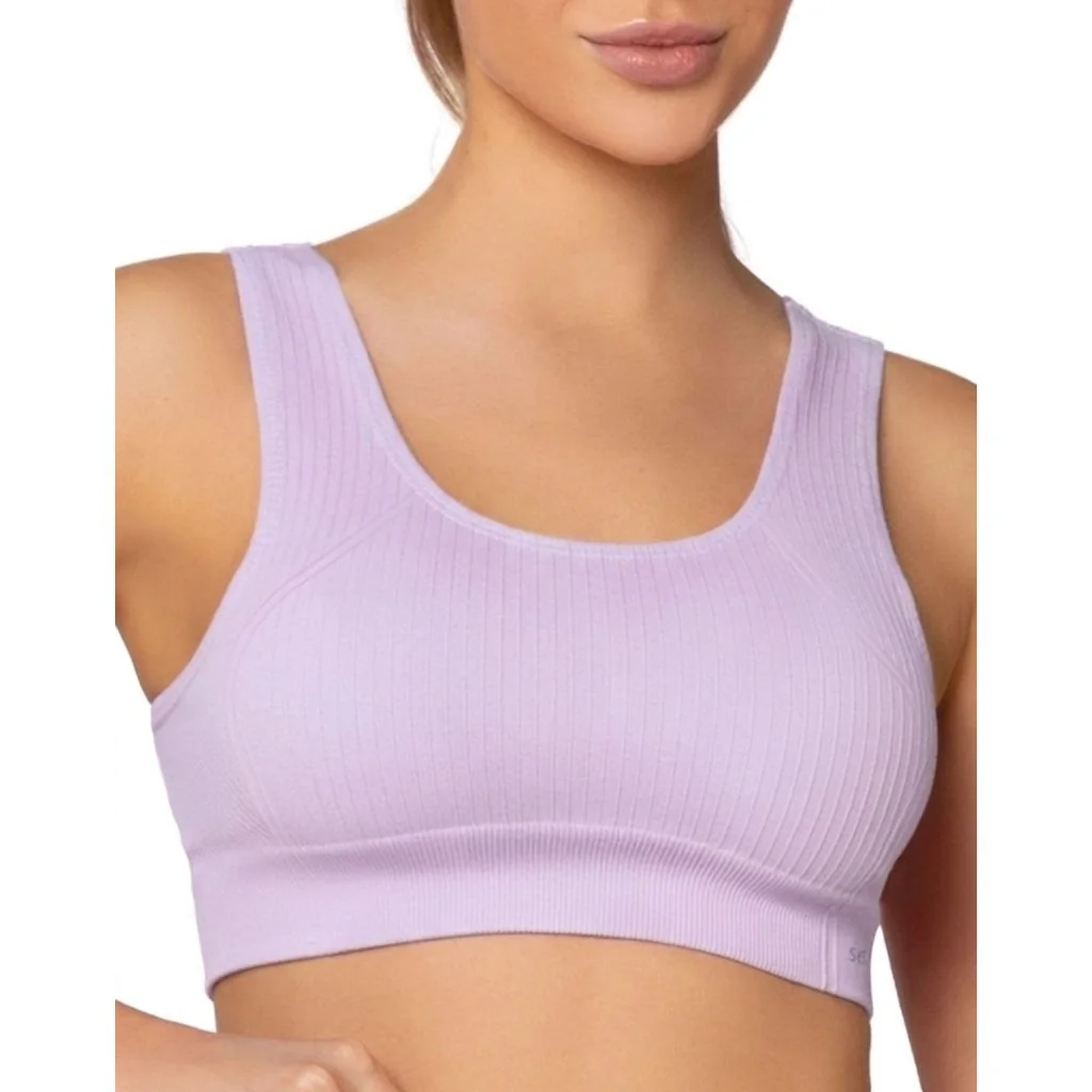 Top Selene 20921 Feminino Poliamida Sem Costura Sem Bojo Alta Sustentação Reforçado Fitness Macio