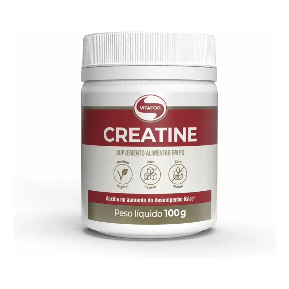 Creatina Monohidratada Creatine Sem Sabor 100g Vitafor