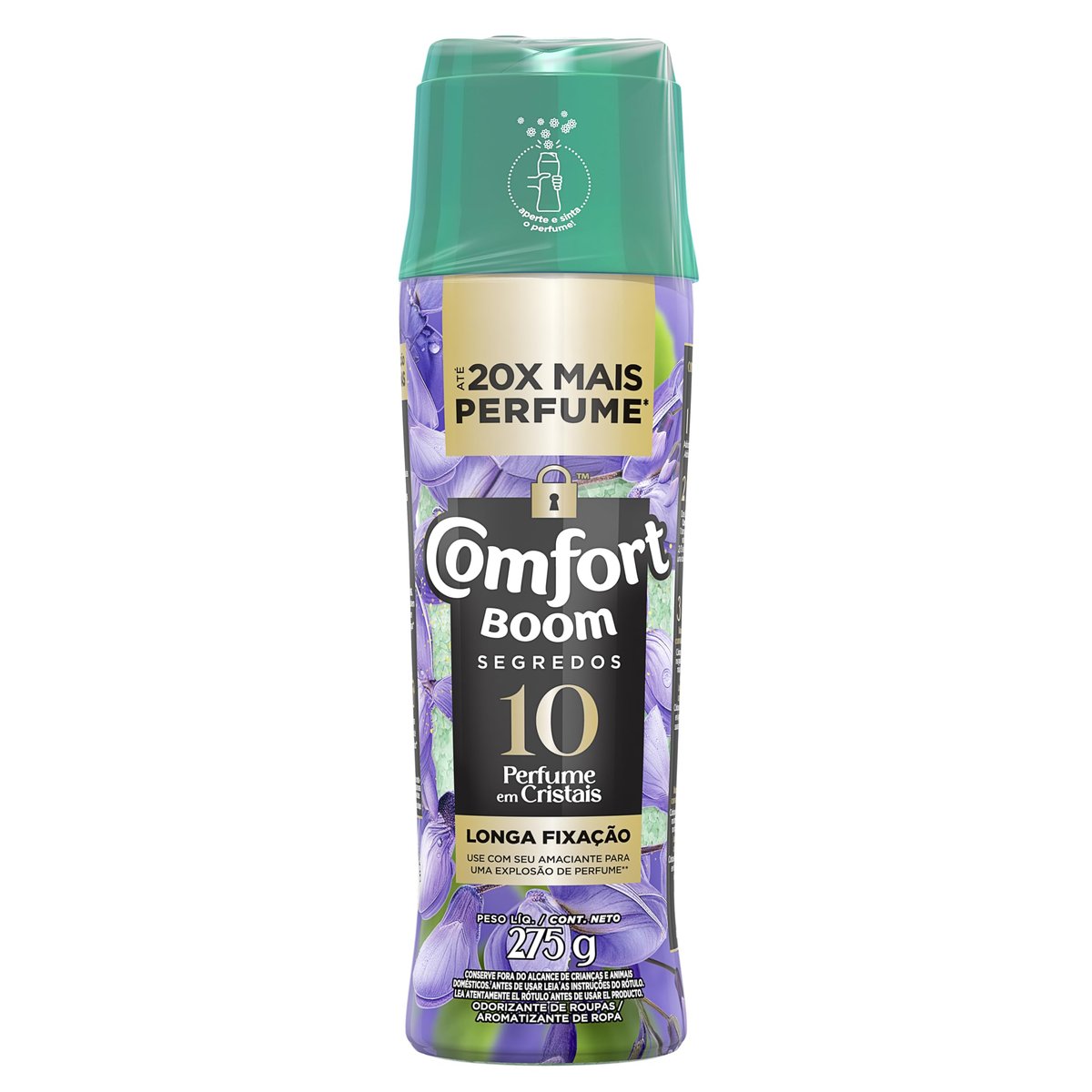 Odorizante de Roupas Comfort Boom 10 Segredos Frasco 275g